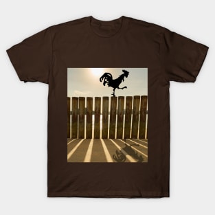 Rooster on the fence T-Shirt